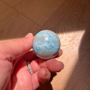 Larimar (a) sphere | crystal